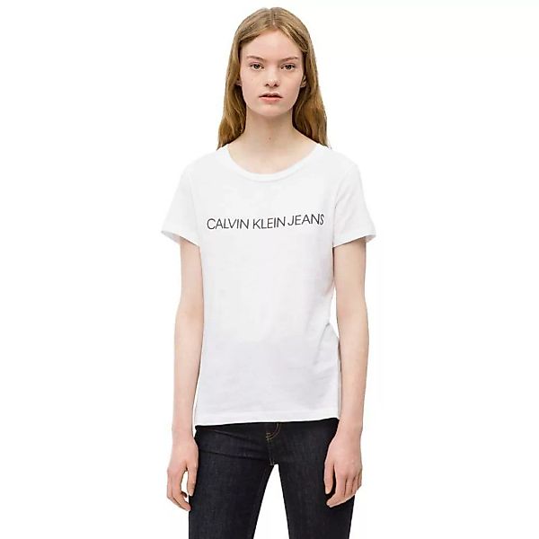Calvin Klein Jeans J20j207879 Kurzärmeliges T-shirt XL Bright White günstig online kaufen