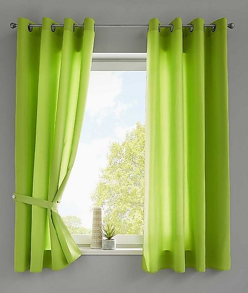 Gardinenbox Vorhang (2 St), Ösen, blickdicht, Vorhänge »Berlin« Blickdicht günstig online kaufen