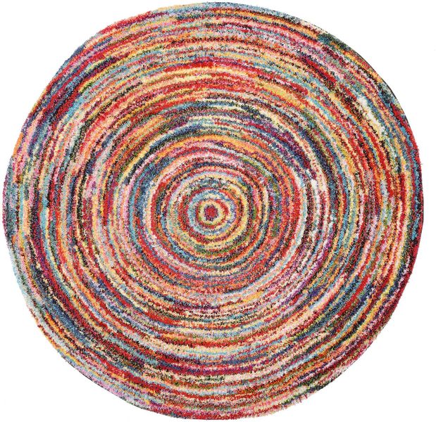 OCI DIE TEPPICHMARKE Teppich "SIXTEEN ROUND" rund 25 mm Höhe Wohnzimmer günstig online kaufen