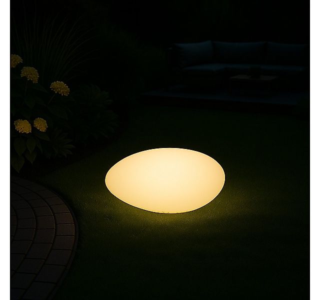 MeLiTec LED Solarleuchte Solar-Gartenleuchte LK03-6 Modell Stein, LED-Solar günstig online kaufen