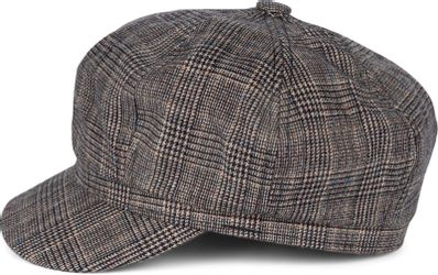 styleBREAKER Ballonmütze Bakerboy Schiebermütze Glencheck Karo günstig online kaufen