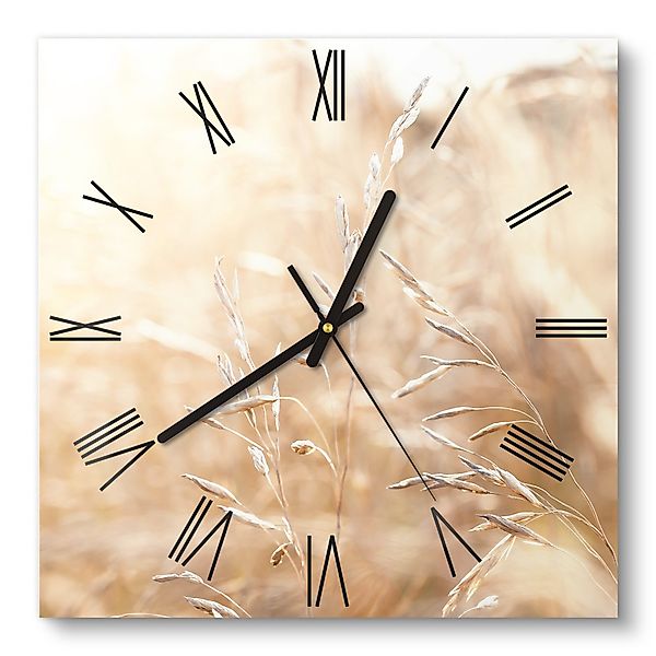 DEQORI Wanduhr 'Felder im Sonnenglanz' (Glas günstig online kaufen
