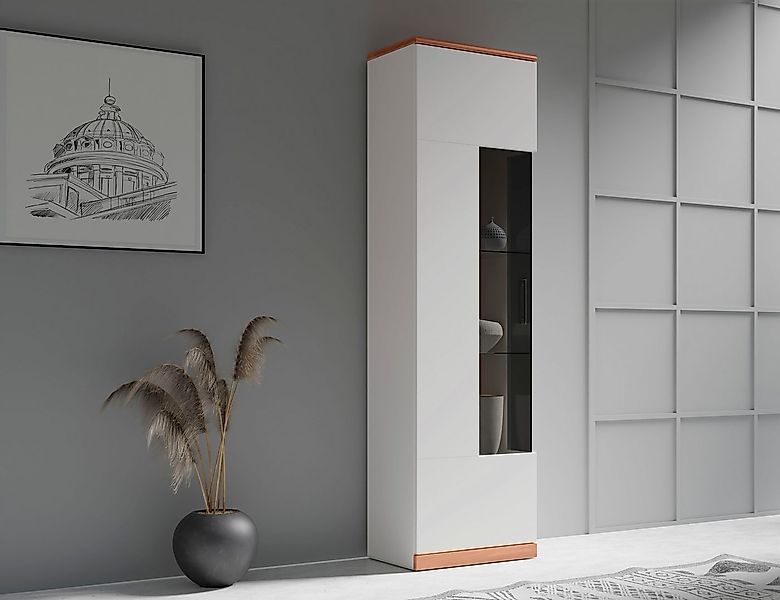 Home affaire Vitrine Ribe,180cm hoch,5 Fächer,2 Glasböden variabel einsetzb günstig online kaufen