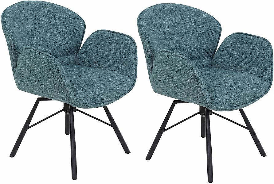 HELA 4-Fußstuhl "BRISTOL, Armlehnen Stuhl, Sessel, Esszimmerstuhl" (Set) 2 günstig online kaufen