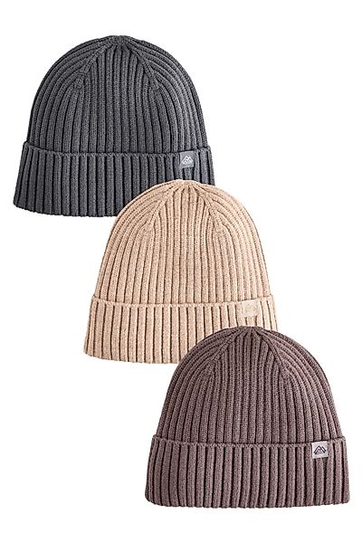 Next Beanie Beanie-Strickmützen im 3er-Pack (3-St) günstig online kaufen