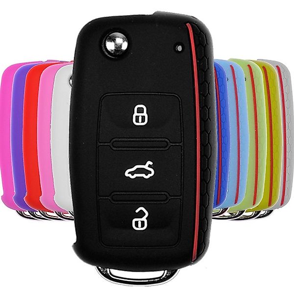 mt-key Schlüsseltasche Autoschlüssel Softcase Silikon Schutzhülle günstig online kaufen