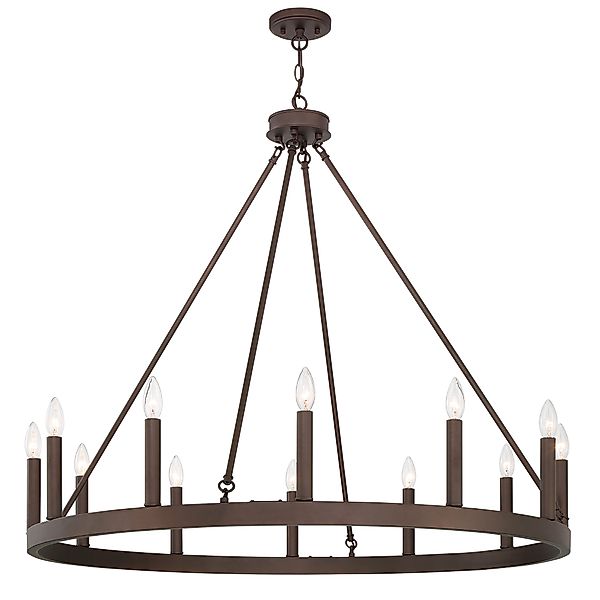 MLT&RIDDLE Kronleuchter Eleganter Wagenrad-Kronleuchter mit 12 günstig online kaufen