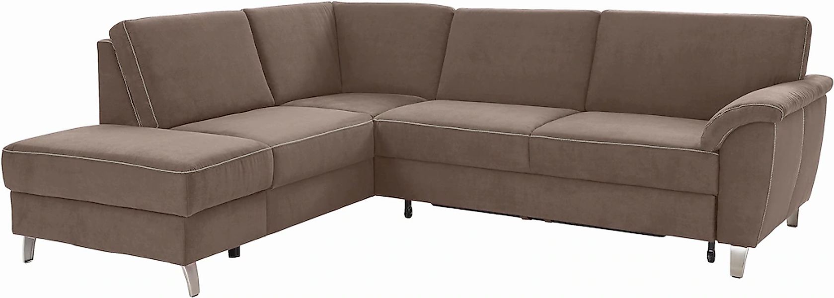 sit&more Ecksofa »Texel L-Form«, mit Federkern, wahlweise mit Bettfunktion günstig online kaufen