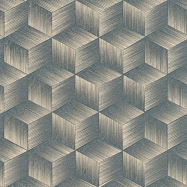 Bricoflor Tapete mit Würfel Design in 3D Optik Geometrische Vliestapete in günstig online kaufen