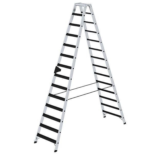 MUNK Stehleiter Beidseitig Begehbar mit Relax-Step 2x14 Stufen günstig online kaufen