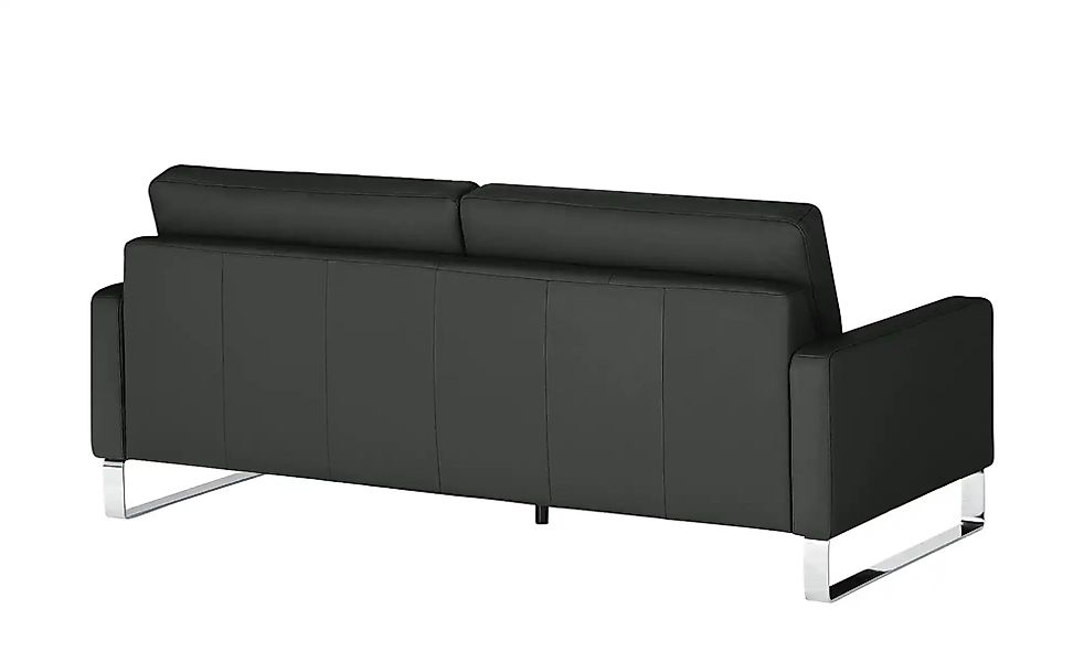 Max Schelling Ledersofa mit Kufengestell Maximum ¦ schwarz ¦ Maße (cm): B: günstig online kaufen