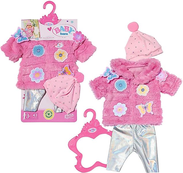 Baby Born Puppenkleidung Glitzer Mantel, 43cm, bestehend aus Jacke, Legging günstig online kaufen