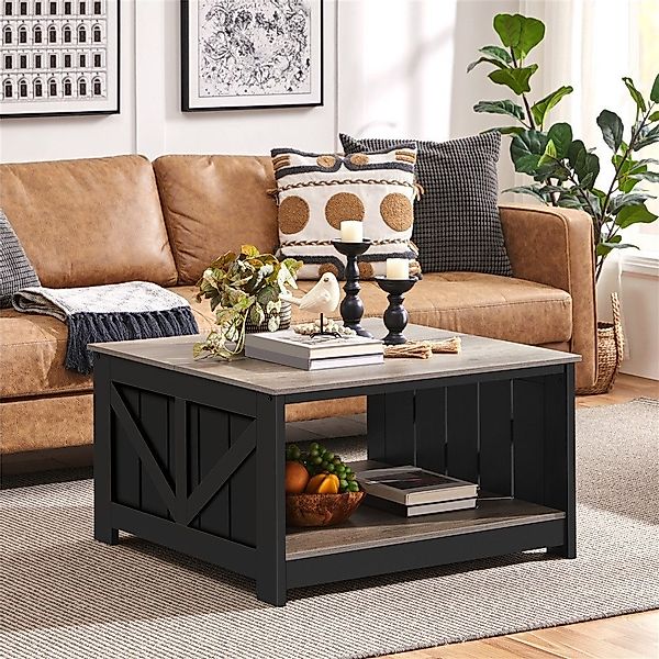Yaheetech Couchtisch 80x80x45 cm, Kaffeetisch Quadratischer günstig online kaufen