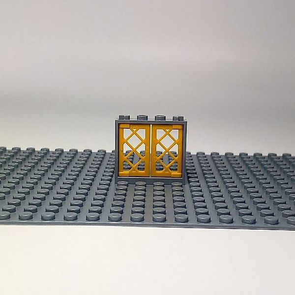 LEGO® Spielbausteine LEGO® Fenster 1x4x3 Goldene Fenster + grauer Rahmen - günstig online kaufen