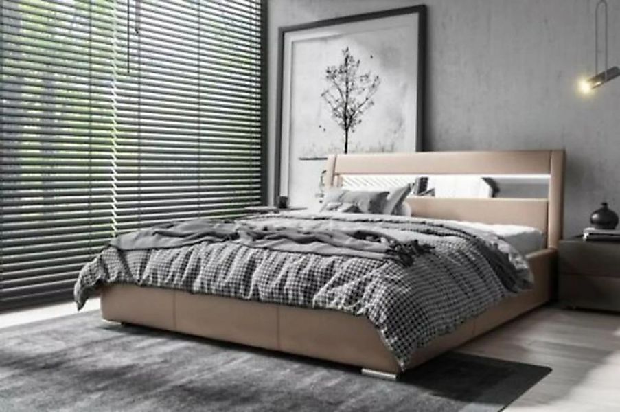 JVmoebel Polsterbett, Bettrahmen Holz Bett Design Doppel Hotel Modern Bett günstig online kaufen
