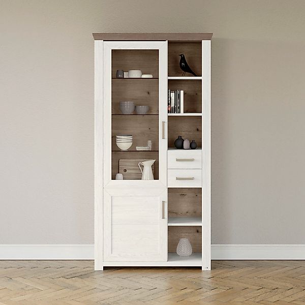 set one by Musterring Standvitrine "York" Typ 05 und 06, mit Glastür, Beleu günstig online kaufen