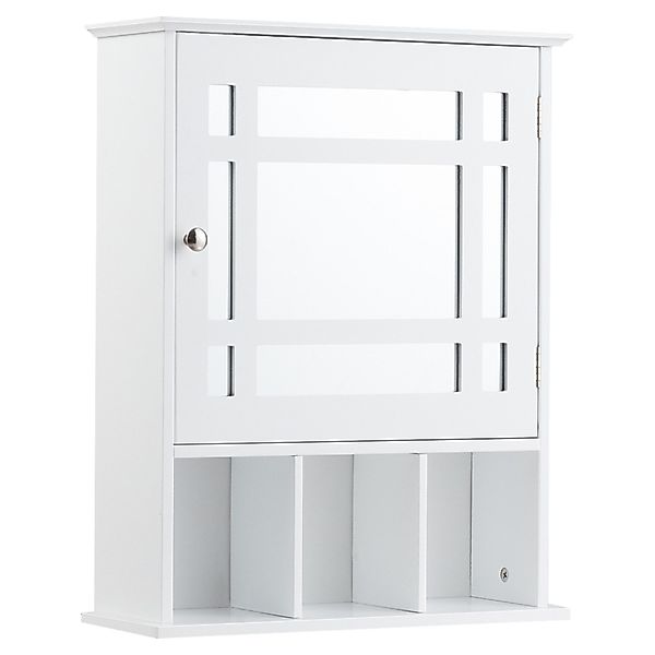 COSTWAY Badezimmerspiegelschrank mit verstellbarem Einlegeboden & günstig online kaufen