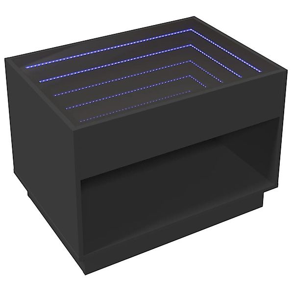 vidaXL Couchtisch Couchtisch mit Infinity-LED Schwarz günstig online kaufen