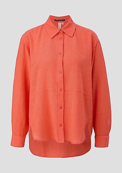 QS Langarmbluse Oversized Bluse aus Viskosemix günstig online kaufen