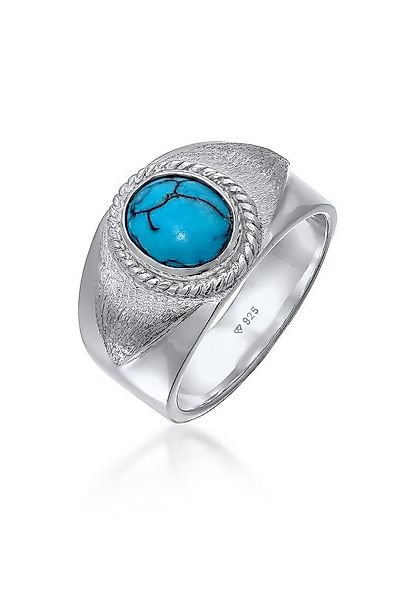 Kuzzoi Siegelring Herrren Siegelring Türkiser Howlith 925 Silber günstig online kaufen