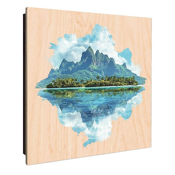 Banjado Schlüsselkasten Holz 30x30cm Schwarz Scharnier Rechts 50 Haken Desi günstig online kaufen