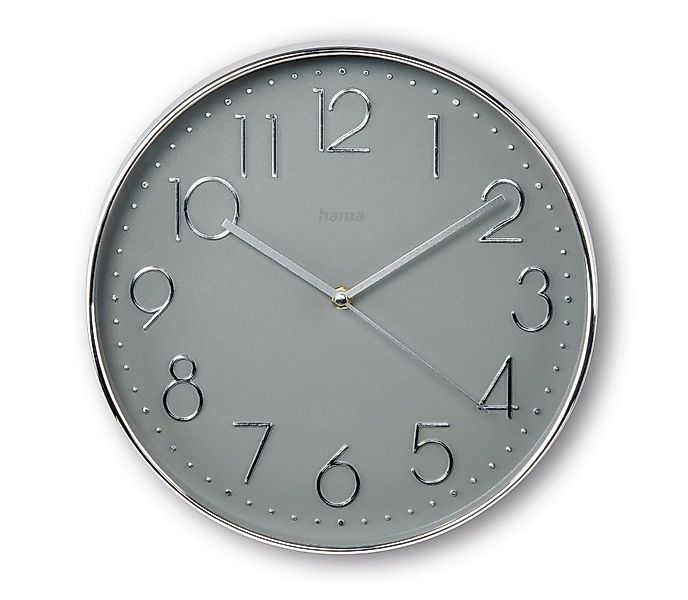 Hama Wanduhr Wanduhr "Korsika", Ø 30 cm, ohne Ticken (geräuscharm) günstig online kaufen