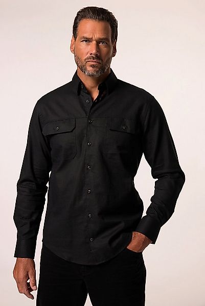 JP1880 Businesshemd Hemd Langarm Leinenmix Kentkragen Modern Fit günstig online kaufen