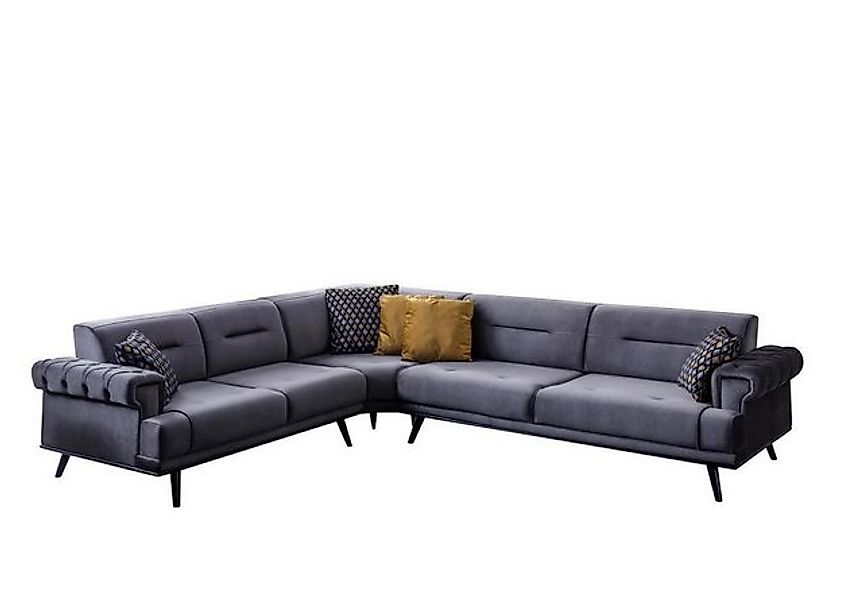 Xlmoebel Ecksofa Designer Ecksofa in Grau mit exklusivem Design für das mod günstig online kaufen