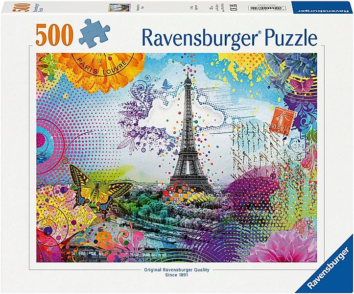Ravensburger Puzzle Postkarte aus Paris, 500 günstig online kaufen