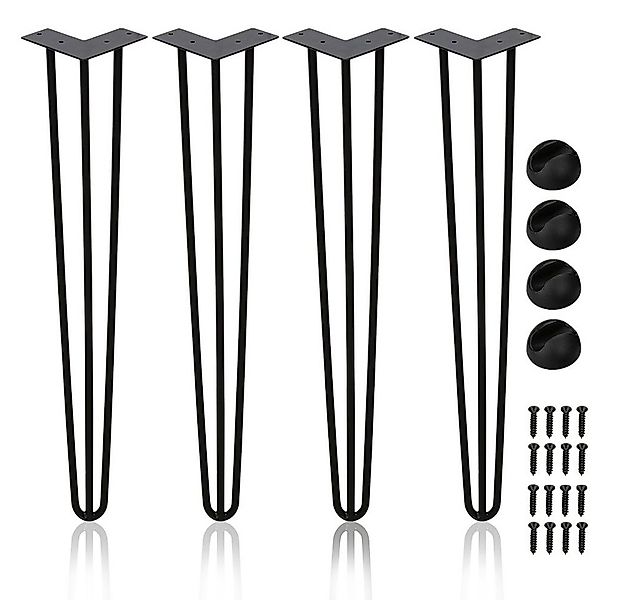 Clanmacy Tischbein 4x Tischbeine Hairpin Legs für Kommode - 15-72cm günstig online kaufen