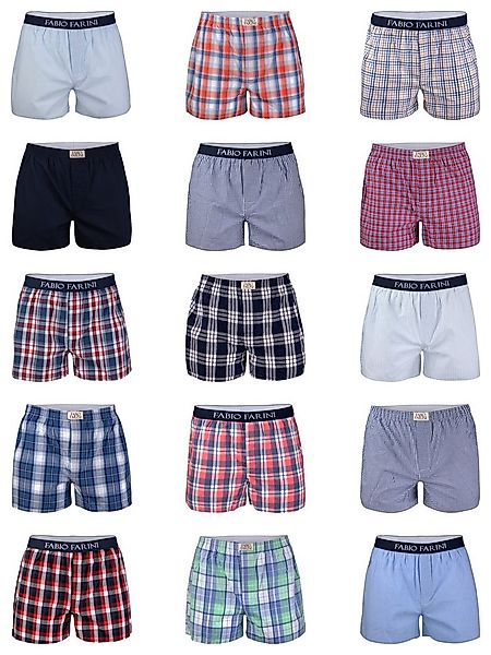 Fabio Farini Webboxer Herren Unterhosen - Männer Boxershorts (8-St) bequeme günstig online kaufen