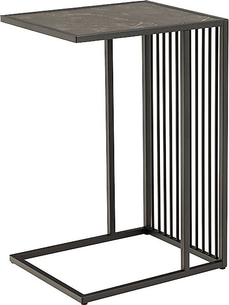 ACTONA GROUP Beistelltisch in schwarz, MDF, Stahl - 35x63x43cm (BxHxT) günstig online kaufen