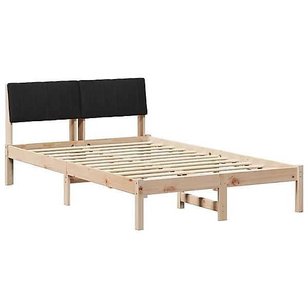 vidaXL Bettgestell Braun und Schwarz 120 x 200 cm Massivholz Kiefer 878681 günstig online kaufen