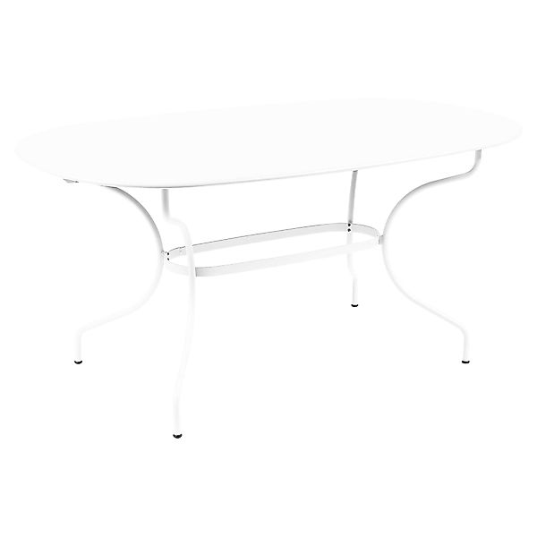 Opéra+ Ovaler Tisch 160 x 90 cm Outdoor Baumwollweiß günstig online kaufen