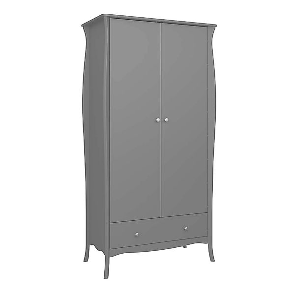 ebuy24 Simon Kleiderschrank 1 Schublade 2 Türen Grau günstig online kaufen