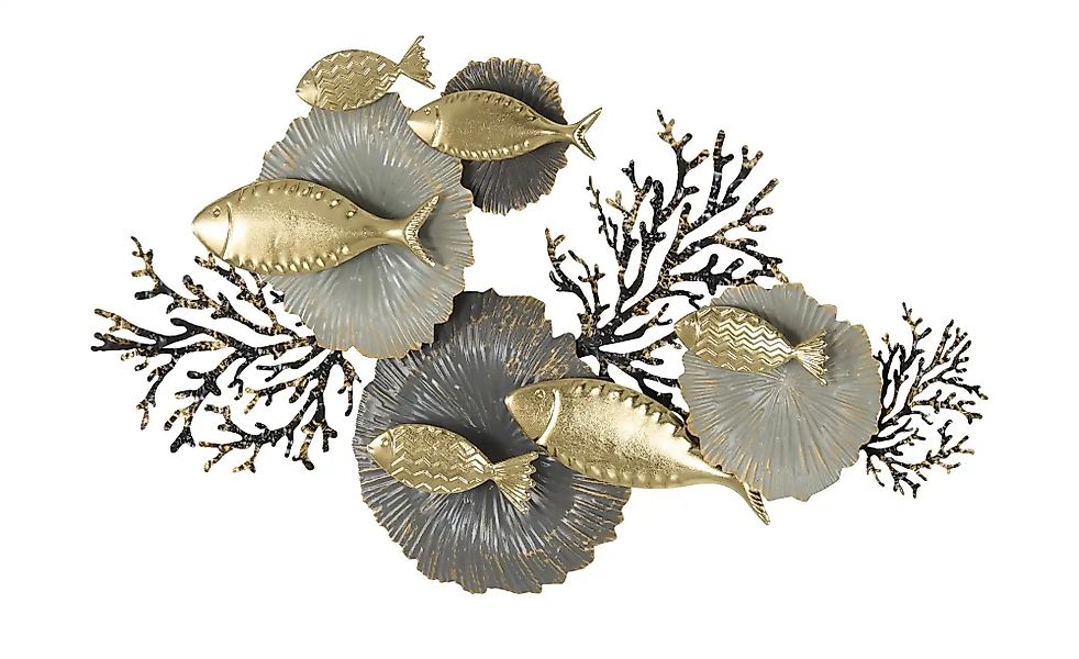 HOME STORY Wanddekoration Fische   ¦ mehrfarbig ¦ Metall,Eisen ¦ Maße (cm): günstig online kaufen