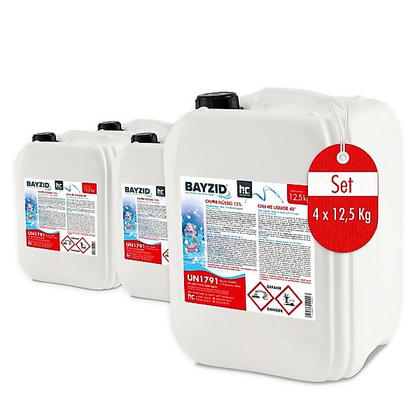 Bayzid Chlor 13% Flüssig 4 x 12,5kg günstig online kaufen