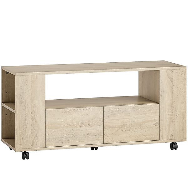 HOMCOM TV-Möbel bis 106.68 cm, TV-Schrank mit drehbaren Rollen & Feststellb günstig online kaufen