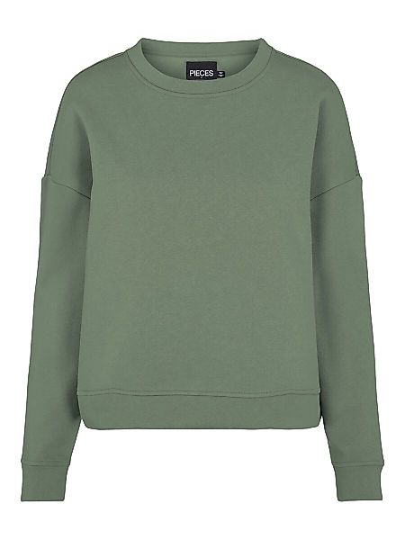 PIECES Lässiges Sweatshirt Damen Grau günstig online kaufen