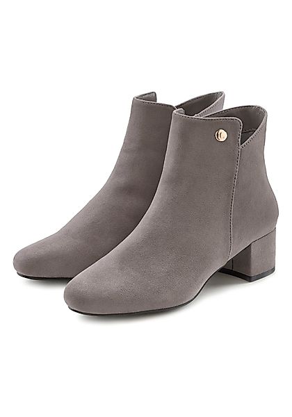 LASCANA Stiefelette mit bequemen Blockabsatz, Ankle Boots, Stiefel VEGAN günstig online kaufen