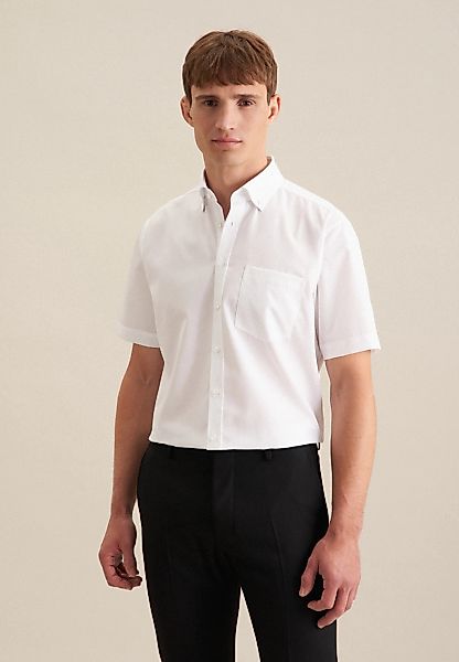 seidensticker Businesshemd "Schwarze Rose", Regular 1/2 Button-Down-Kragen günstig online kaufen