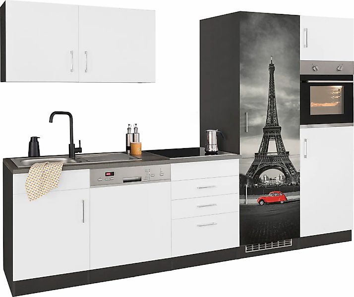 KOCHSTATION Küchenzeile "KS-Paris – Küchen mit einzigartigen Fotomotiven au günstig online kaufen