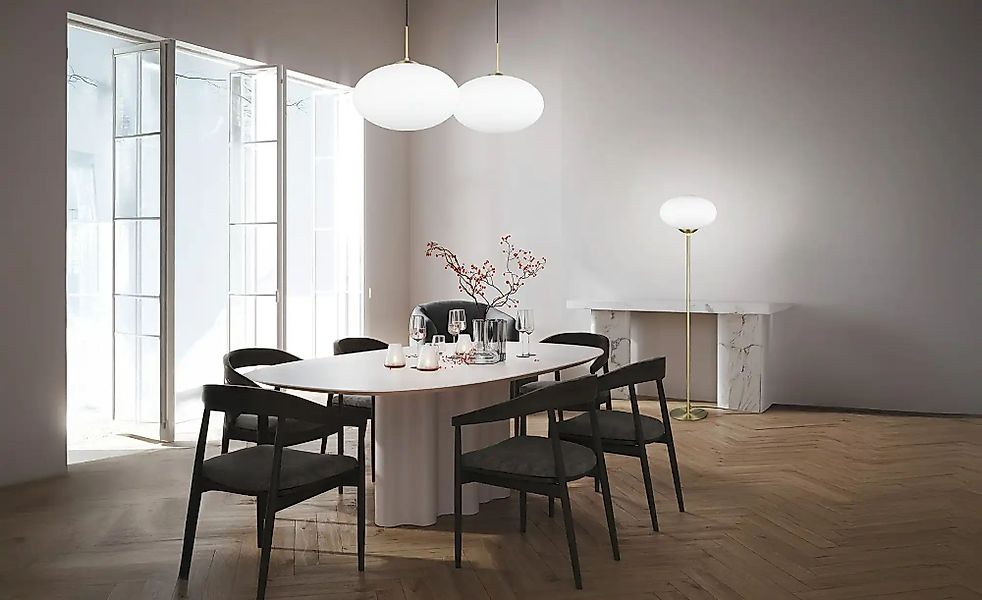 Trio Pendelleuchte  Fomento ¦ gold ¦ Maße (cm): H: 150  Ø: 40 Lampen & Leuc günstig online kaufen