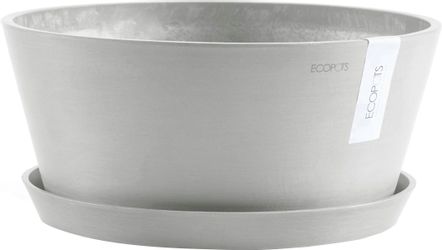 ECOPOTS Blumentopf Frankfurt 40 Weißgrau, für günstig online kaufen