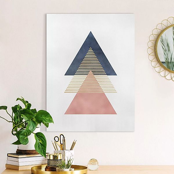 Leinwandbild Drei Dreiecke günstig online kaufen