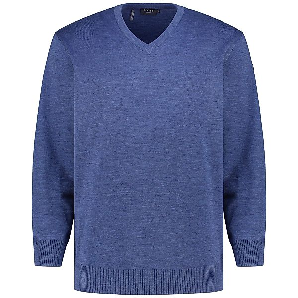 MAERZ MUENCHEN Feinstrickpullover aus Merinowolle Farbe mittelblau Größe: 6 günstig online kaufen