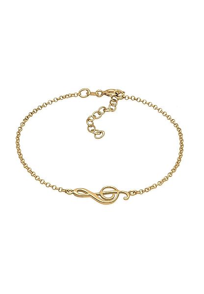 Elli Armband Armkettchen Notenschlüssel Musik Note günstig online kaufen