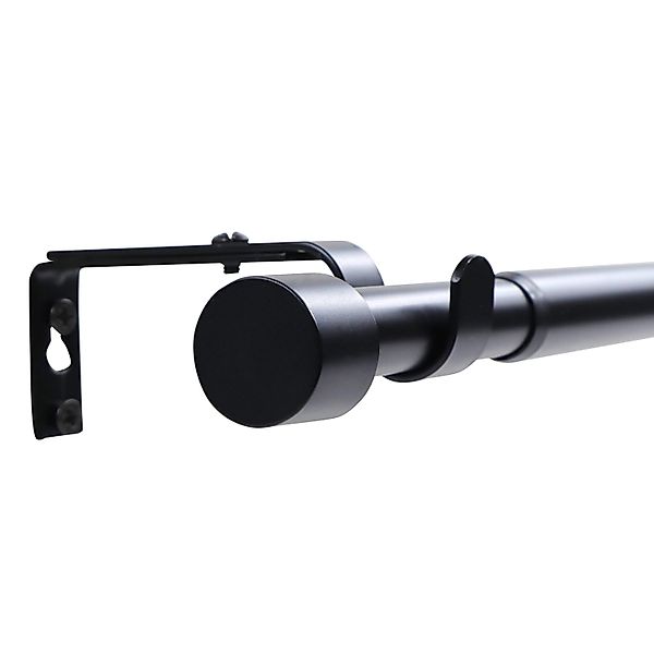 Deco-Raum Gardinenstangen Set Ausziehbar 1-Lauf Kappe Flexa Ø 16/19 mm 210- günstig online kaufen