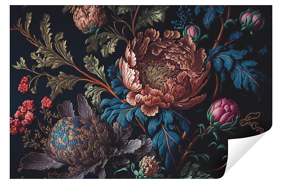 Wallarena Fototapete Blumen Vintage Vlies Tapete günstig online kaufen