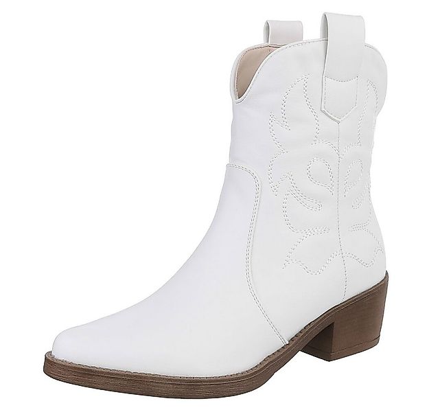 Ital-Design Modische Cowboy-Stiefel mit Verzierungen für Damen Westernstief günstig online kaufen